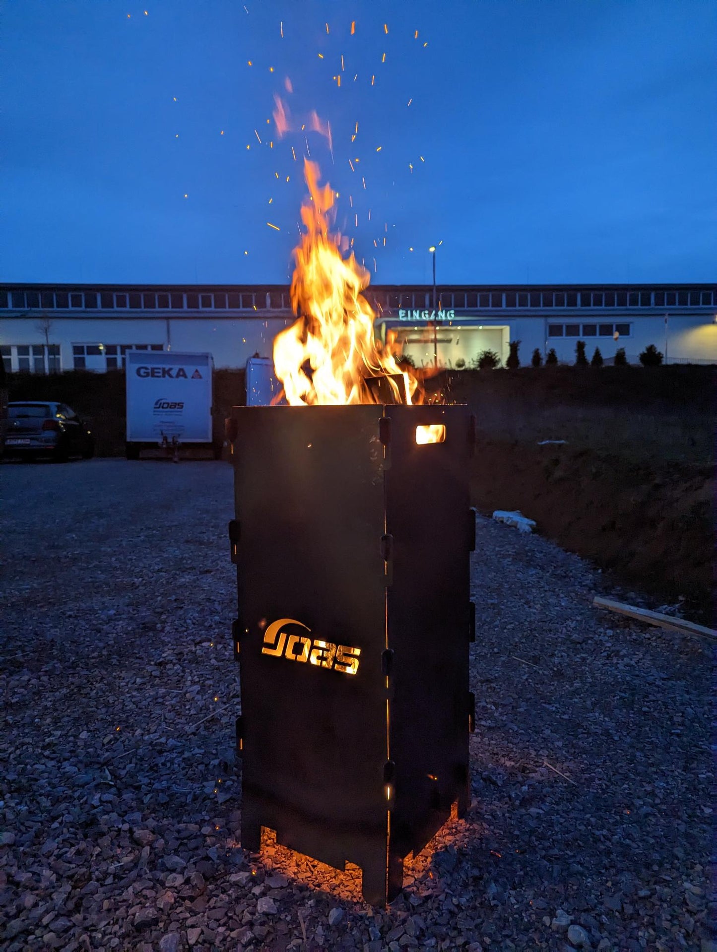 Feuertonne mit Ihrem Logo