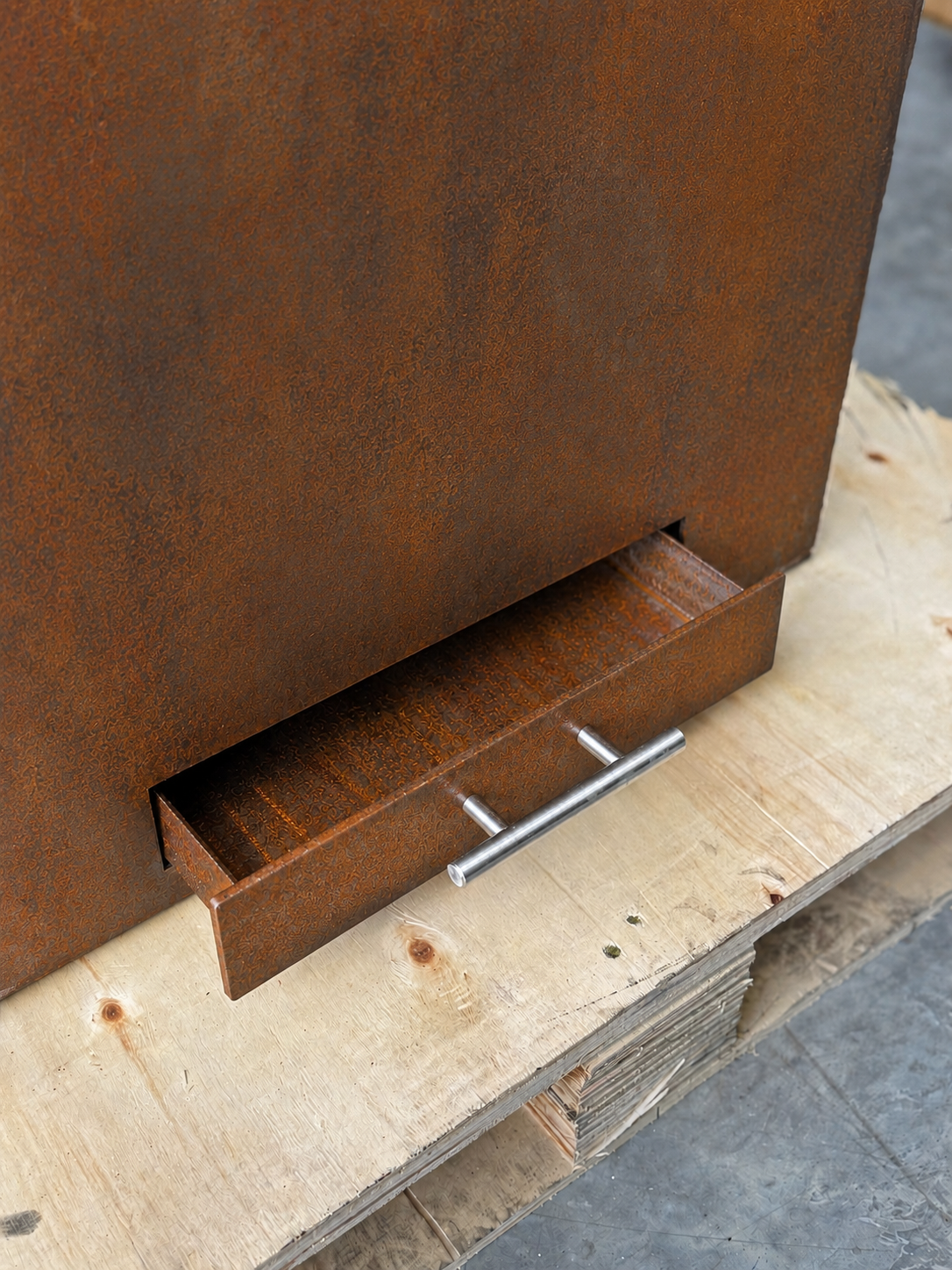 Feuerstelle mit Plancha Grillplatte