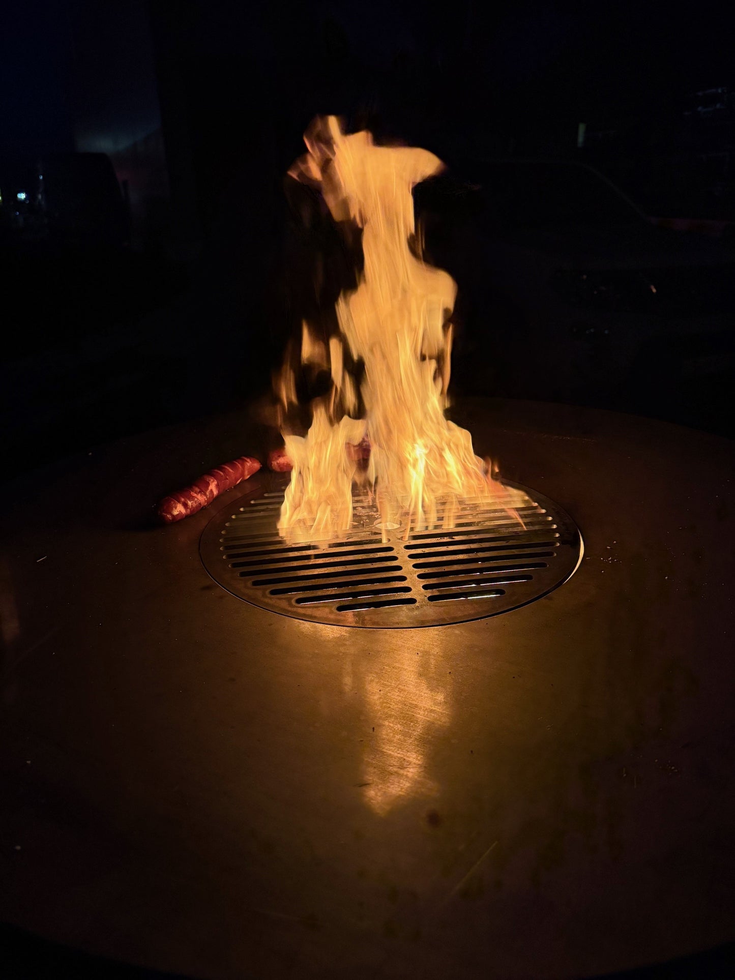 Feuerstelle mit Plancha Grillplatte